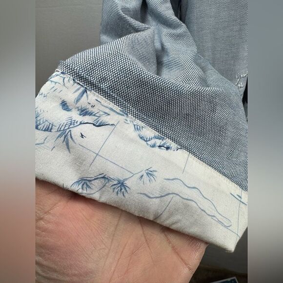 Hearts of Palm Blue Embroidered Button Up Jacket Size 18 - Picture 4 of 12